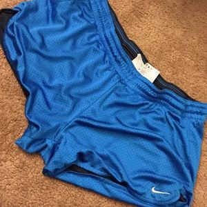 Nike Girls Blue Dri Fit Running Shorts Large 12-14